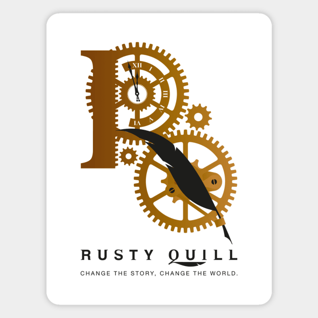 Rusty Quill New Logo #1 (Light) Magnet by Rusty Quill